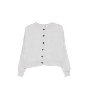 Base Women Linen And Cotton Blend Cardigan